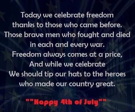 Deep Quotes On Fourth July