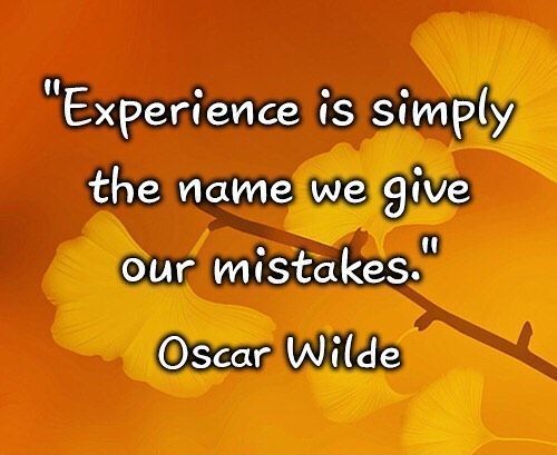 Famous Quotes On Mistakes And Experience