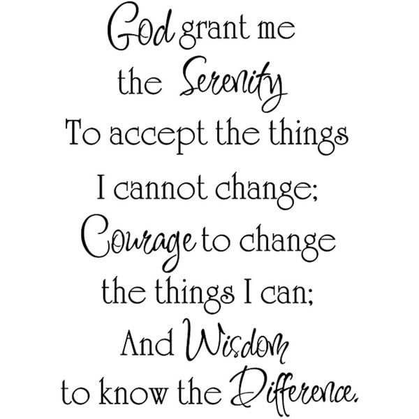 God grant me the Serenity Quote