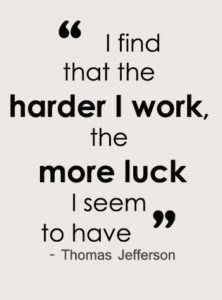 Hard Work and Luck Quotes