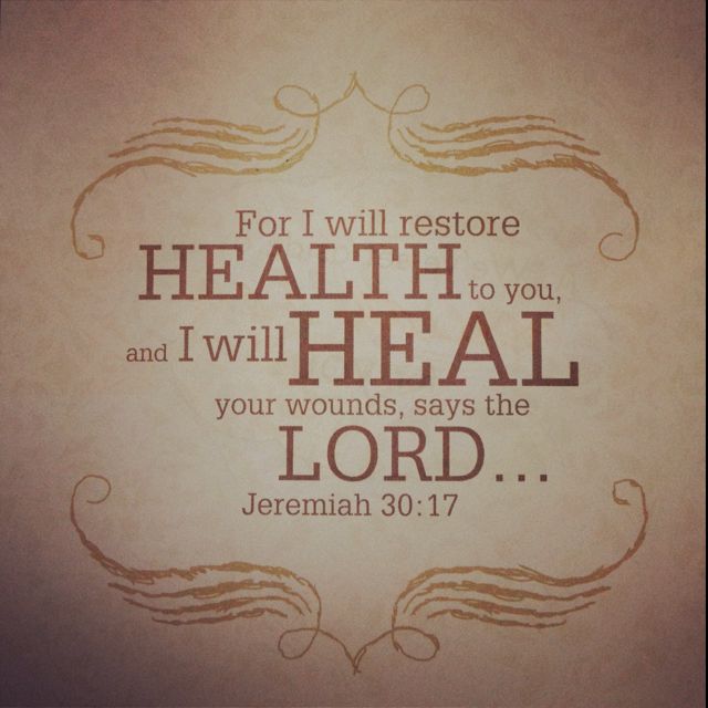 Prayer for Healing bible quotes
