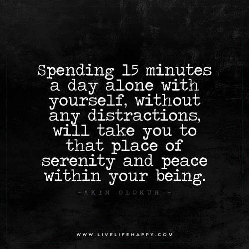 Serenity Alone Quotes