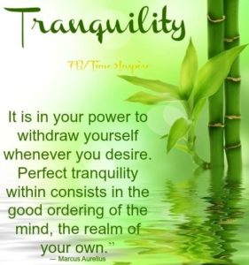 Serenity and Tranquility Quotes