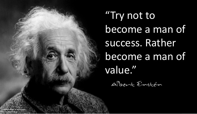Interesting Albert Einstein Success Value Quotes IMages