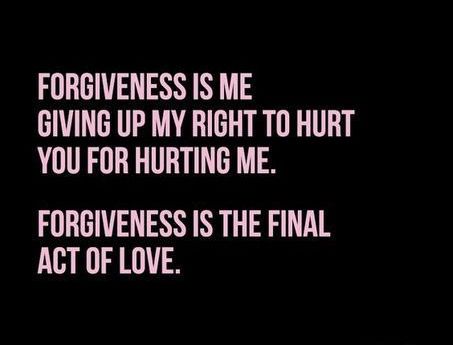 Forgiveness Is Final Act Of Love